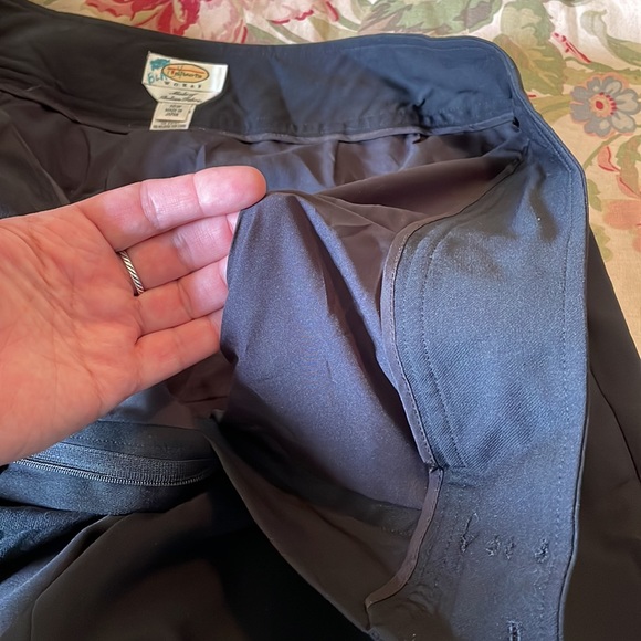 Vtg TALBOTS Size 16W Italian Wool Quality Stretch Dress Career Black Lined NWOT - Picture 13 of 14